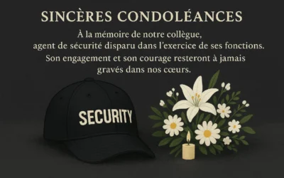 Hommage à un agent de sécurité tombe en service à Marseille.