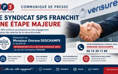 COMMUNIQUÉ DE PRESSE / Le Syndicat SPS franchit une étape majeure de son développement chez Verisure