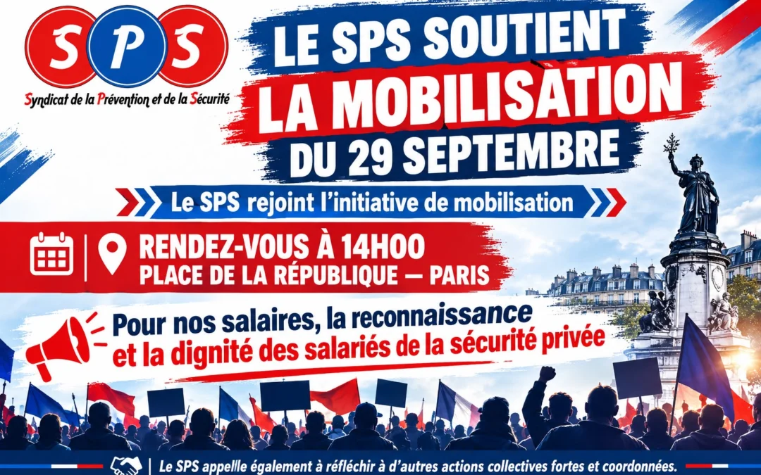 Le SPS rejoint la mobilisation du 29 septembre : rendez-vous place de la République