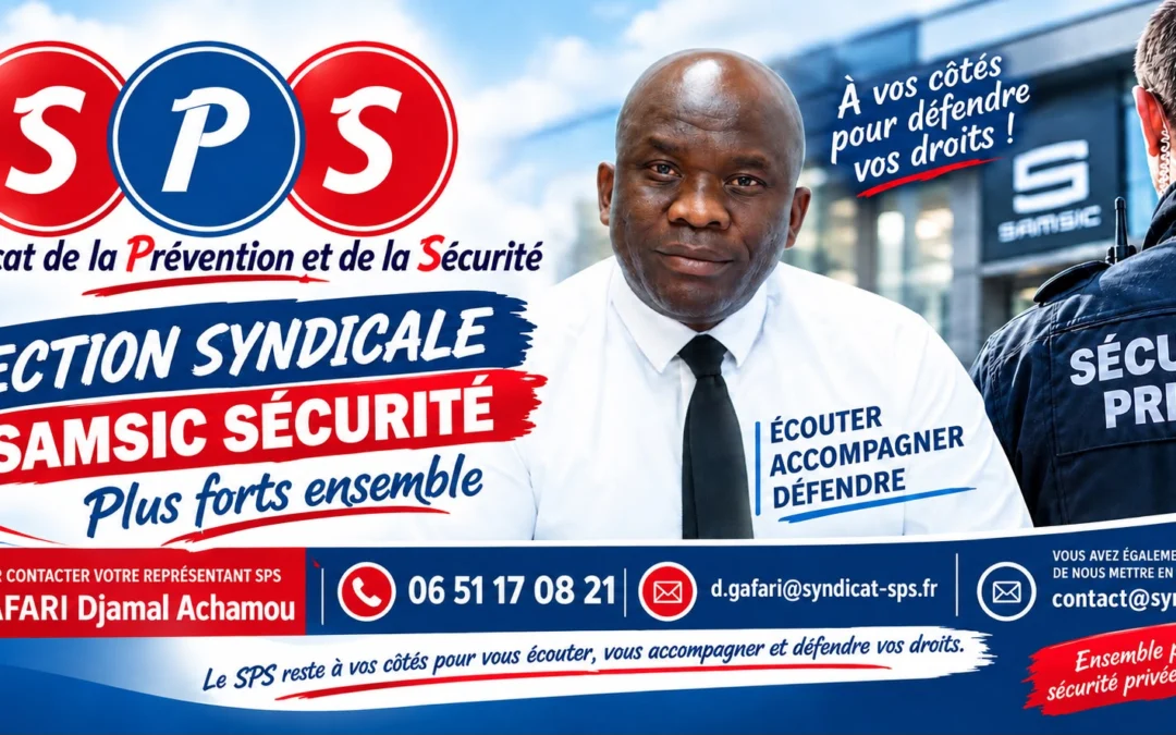 Le SPS renforce sa présence chez Samsic Sécurité avec la désignation de Djamal GAFARI comme RSS